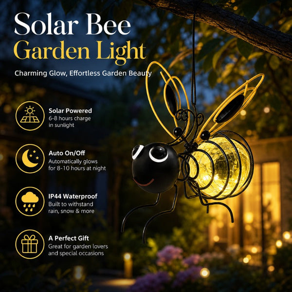 Whimsical Solar Bee Light