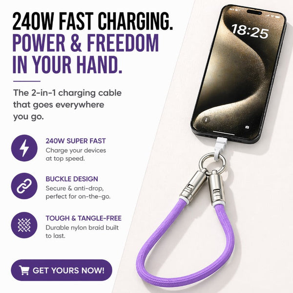 Wearable Charging Wrist Lanyard