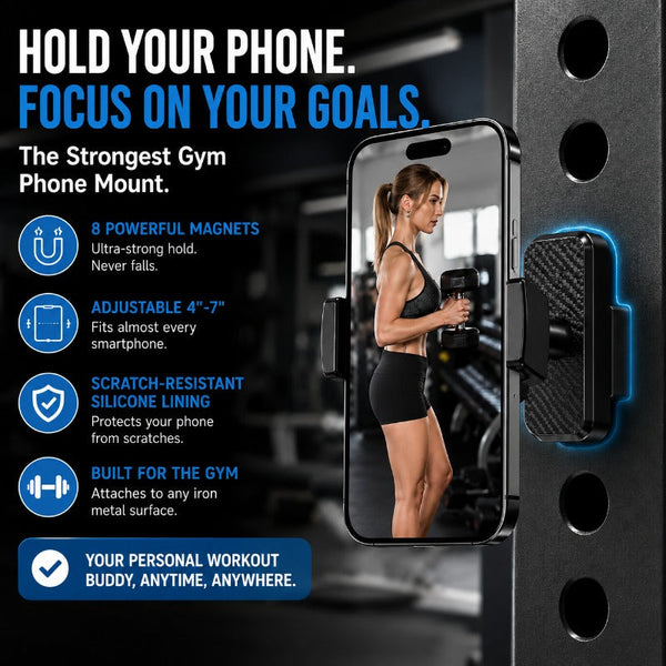 Magnetic Gym Phone Mount